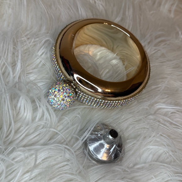 NIP Rose Gold Rhinestone Bracelet Flask. - Picture 2 of 5